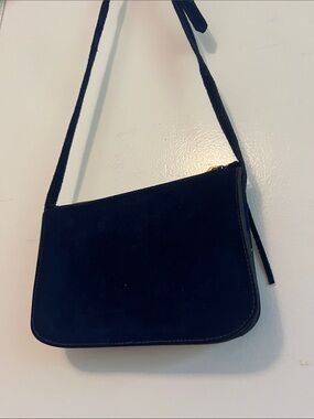 Madewell Navy Suede Shoulder Bag